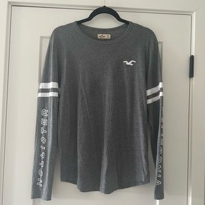 Hollister Gray Long Sleeve Shirt